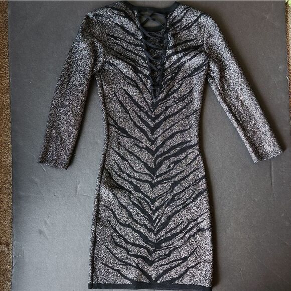Express Tight Print sparkle dress - Picture 5 of 7